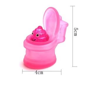 Creative Toilet Poop Squeeze Toy - Unique Venting Pinching <b>Fidget</b> for Stress Relief, Funny Decompression Gag Gift for Adults - Product Image 2