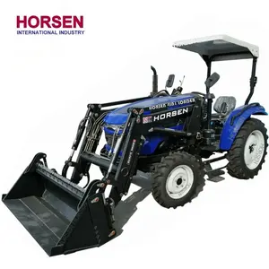 HORSEN 354 çiftlik 35HP traktör rollbar gölgelik tente 4 IN 1 ön uç yükleyici ve kazıcı fiyat traktors satılık