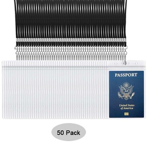 Biểu Tượng Tùy Chỉnh 4x6Inch Thêm Lớn Nhựa Du Lịch Trong Suốt <span class=keywords><strong>PVC</strong></span> In Tín Dụng Kinh Doanh Hộ Chiếu ID Chủ Sở Hữu Thẻ Với Dây Buộc - Product Image 5