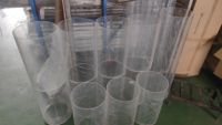 Plastique personnalisé de grand diamètre PMMA en plastique transparent Tube acrylique de tuyau en polycarbonate