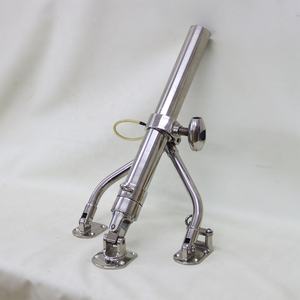 ウィッシュボーンホルダー 調整可能なアウトリガー マウントベース 1 7/8インチ/47.8mm。 または1-1/2インチ/38mmポールステンレス鋼SS316 - Product Image 5