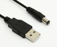 Kabel USB 5V ke 12V dengan jaket PVC panjang 1m, konverter Step-up tegangan 5V ke DC 12V