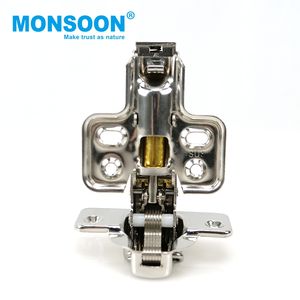 Herrajes de cocina, bisagras hidráulicas ocultas para puertas de gabinetes, amortiguador hidráulico, bisagras de cobertura completa, bisagras de acero inoxidable para muebles - Product Image 6