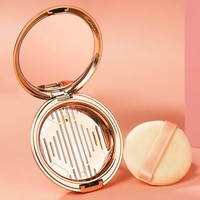 D59MM boîtier de poudre Compact de luxe emballage de poudre Compact de marque privée boîtier de poudre vide avec miroir et houppette