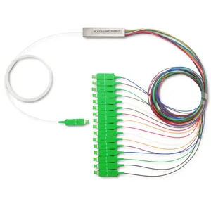 Passive Bare Fiber Optical Cable 1*16 PLC Splitter For CATV Network FTTxSystem & Passive Optical Networks With SC/APC Connector