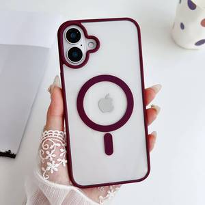 เคสโทรศัพท์แบบใสสำหรับ <span class=keywords><strong>iPhone</strong></span> 16 15 14 13 11 7 8 PRO MAX ที่ชาร์จไร้สาย - Product Image 4