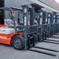 Peralatan Logistik Industri Forklift Diesel 2T Ketinggian Angkat 3 Meter Forklift untuk Penanganan Penumpukan Kargo