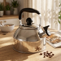 Nouveau design de bouilloire à thé sifflante en acier inoxydable 3,0 L Meilleur vendeur Bouilloire avec eau à induction de qualité alimentaire Capacité de 2,5 L