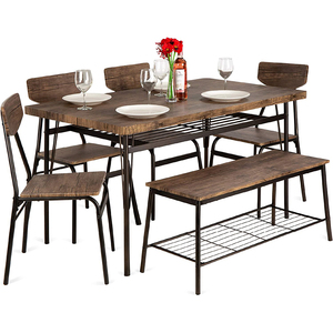 Modern Design Cheap Dining Room Furniture Metal Legs Dining Tables And Chairs Sets Dining Room Set