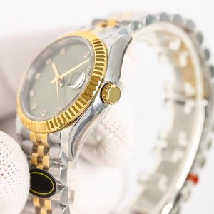 Montre pour femme Drioshipping, cadran violet, 36 mm, bracelet en acier inoxydable 904L avec diamants, logo personnalisable, montre mécanique, cadeau idéal - Product Image 2