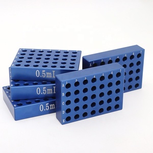 Boîte à glace en aluminium Module de distribution de liquide à basse température 0.5ml/5ml/50ml Rack de congélation Rack pour tubes centrifuges Fourniture de laboratoire - Product Image 2