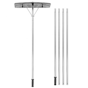 Alat Penghilang Salju Atap, Penggaruk Atap Aluminium dengan Pisau 25 "5 Bagian Tabung Dapat Disesuaikan untuk Sekop Atap Mobil Salju - Product Image 1