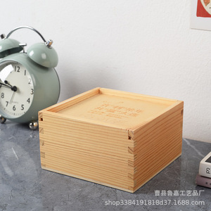 Caja de Madera Personalizada Cuadrada de 10 cm de Alto con Cerradura para Joyería, Relojes, Gafas, Embalaje, Origen Heze - Product Image 3
