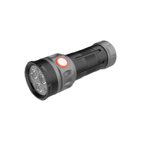 Lampe torche LED 3*P9 2500 lumens, batterie Li-ion 26650, alliage d'aluminium IP54 pour utilisation en cas d'urgence