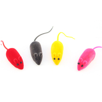 Jouet de souris en peluche de printemps, horloge drôle, jouet de chat en caoutchouc, son de flocage, jouets en forme de Rat, fournitures réalistes pour chiens et chats