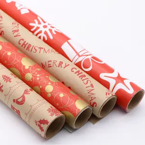 OEM christmas luxury bouquet wrapping paper types of gift wrapping paper