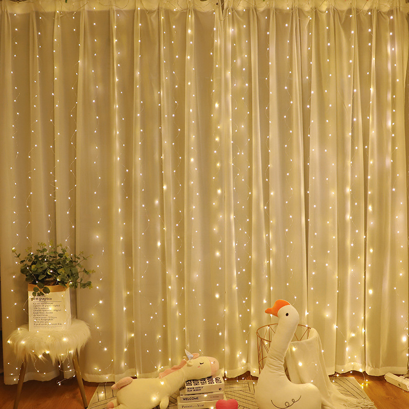 LED String Curtain Lights Plastic Christmas Holiday Decor for Bedroom Romantic Ambiance for Holiday Decorations · image 2
