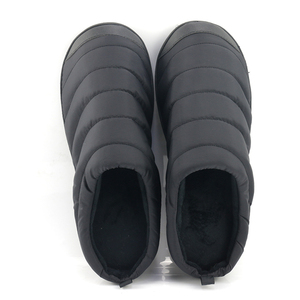 Sabots d'intérieur confortables et antidérapants pour hommes, imperméables, doublés en coton polaire noir matelassé, mules chaudes d'hiver pour le camping - Product Image 6