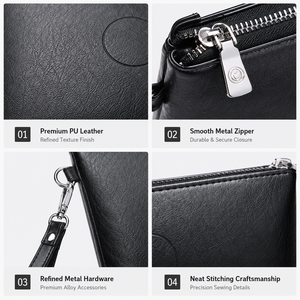 Pochette <span class=keywords><strong>Homme</strong></span> en Cuir PU Personnalisable avec Logo, Sac à Main d'Affaires, Fabricant et Fournisseur en Gros OEM ODM - Product Image 3