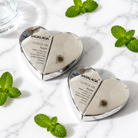 Meistverkaufte SAGALAGA 20ml Herz-Glasrollerflasche Luxus-Geschenkbox Nagelhautöl OEM Großhandel Leere Nagelpflege-Fläschchen Lavendel