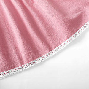 Nouvelle robe en dentelle à trois pièces pour fille, couleur unie, coton et lin, robe de princesse pour enfant, en stock - Product Image 6