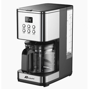 ANBOLIFE <strong>Brew</strong> <strong>Central</strong> <strong>Coffee</strong> Machine &amp; <strong>Coffee</strong> Pot with 1-4 Cup Settings, Auto-off &amp; Built-in Charcoal Water Filter - Product Image 1