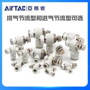 Válvula de Control de Velocidad Neumática Original Airtac de Alta Temperatura PSL4-M5 PSL6-M5 PSL6-01 PSL8-02, Conector Neumático OEM para Gas - Product Image 4