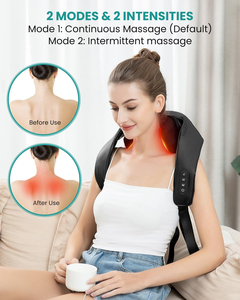 Almohada de Masaje Shiatsu Completa In the Trend CE, Negra, con Control de Tiempo, para Masaje de Cuello, Hombros y Espalda - 1 Año de Garantía - Product Image 4