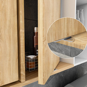 Charnière de porte de meuble en acier inoxydable épaissi en forme de sept, charnière invisible rotative pour armoire, vente en gros - Product Image 4