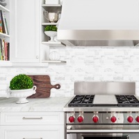 Lanterne en mosaïque à rayures, 10 pièces, décor de maison, carrelage mural 3D de cuisine ou salle de bains, étanche