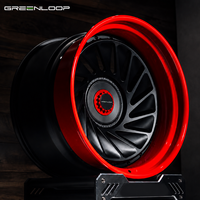 Rines Deportivos Forjados Rojos Personalizados GREENLOOP, Ruedas de Aleación de 19 20 21 22 24 26 Pulgadas 5X114.3 5X130 para Mercedes Bentley Urus C8 GTR