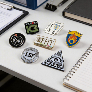 Pins de Solapa de Aleación de Zinc Premium con Esmalte, Insignias Metálicas Personalizadas, Broches Minimalistas y Elegantes para Ropa y Bolsos, Pins Decorativos - Product Image 5