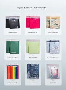 Đầy Màu sắc Nude hồng 2 mil Poly Túi bong bóng không thấm nước co-ép đùn phim bong bóng phong bì cho <span class=keywords><strong>Express</strong></span> quần áo bao bì thanh lịch - Product Image 6
