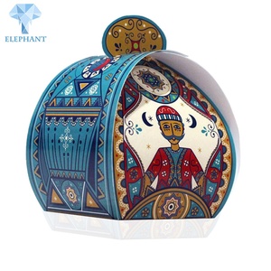 Wholesale Custom Mini Competitive Price Gold Arabic Wedding <b>Ramadan</b> Eid Giveaway Explosion Paper Chocolate Candy <b>Box</b> for Guest - Product Image 1