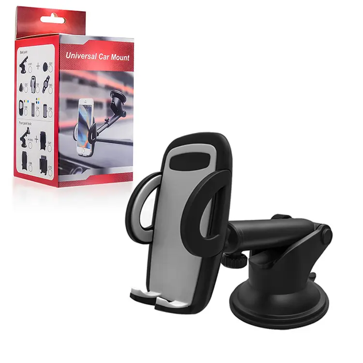Holder Car Adjustable Angle Tempered Glass Panel Car Phone Mount Car Phone Suction Cup Holder