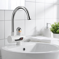Robinet d'eau chaude électrique instantané à LED 3KW, eau froide et chaude, pour cuisine domestique, lavage de vaisselle, salle de bain, lavage des mains, chauffage rapide, direct usine