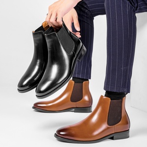 Chaussures habillées de luxe pour hommes, mocassins en cuir noir léger, richelieus décontractés et formels, semelle en caoutchouc solide, fabriquées en Chine – Fournisseur OEM - Product Image 6