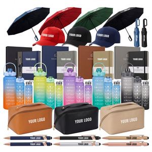 Ensemble cadeau promotionnel personnalisé avec logo : T-shirt, parapluie, bouteille d'eau, sac, chapeau – Cadeaux d'entreprise en gros pour événements d'équipe et branding - Product Image 2
