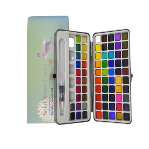 Solid Paint 50 Half Pan Assorted Colors Set for Watercolor Painting - Product Image 2