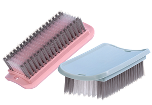 Wholesale Plastic <b>Scrub</b> <b>Brush</b> for Household Laundry and Shoe Cleaning Non-Slip Steel Handle Eco-Friendly Nylon Bristles Quality - Product Image 2