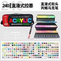 Marqueurs Acryliques 240 Couleurs, Set de Marqueurs Peinture Acrylique Permanents pour Bois, Papier, Tissu, Verre, Plastique