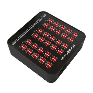 רב יציאות USB Hub מטען תחנת 300W 60 יציאות טעינה חכם קיר מטען מהיר תחנת טעינה עבור iPad iPhone USB מכשיר