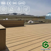 Planches de terrasse en WPC co-extrudé, grain de bois 3D, imperméables, antidérapantes, résistantes aux UV, pour piscine et jardin extérieurs