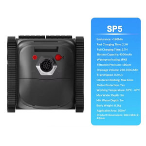 Robot Limpiafondos de Piscina de Alta Potencia, Inalámbrico, Automático, Inteligente, con Batería de Larga Duración - Product Image 4