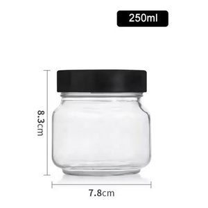 Độc đáo đóng hộp lọ số lượng lớn thủy tinh <span class=keywords><strong>Mason</strong></span> lọ <span class=keywords><strong>8</strong></span> <span class=keywords><strong>ounce</strong></span> 250ml vòng hình dạng Salsa salad Jelly MứT ThủY Tinh mật ong Jar với sâu kim loại có nắp đậy - Product Image 2
