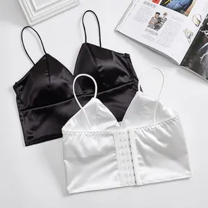 8 हुक सड़क पहनने के लिए उपयुक्त रेशम भावना चिकनी ठोस सेक्सी ब्रा Cami महिलाओं