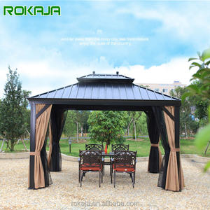 Tente de pavillon à double étage, tente de jardin chinoise imperméable à l'eau, <span class=keywords><strong>parapluie</strong></span> à quatre coins, moustiquaire, banquet de mariage, gazebo - Product Image 1