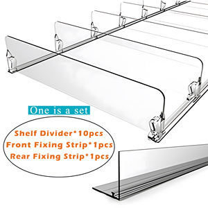 10 pièces par ensemble supermarché automatique en plastique POS étagère diviseur peut distributeur pour bouteille de lait boisson - Product Image 2