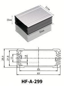 Caja de Conexiones Eléctricas de Aleación de Aluminio EBM, Protección IP54, Carcasa de Extrusión con Recubrimiento en Polvo Personalizado, Electrónica para PCB - Product Image 3