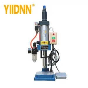 Yiidnn ce yd50 máquinas de perfuração, pequena coluna pneumática prensa 110/220v, máquina de estampagem ajustável, força 120kg